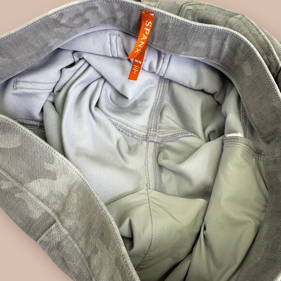 SPANX Camo Jeggings Slim Fit Ankle Leggings Pull On Size M Stone Washed Stretchy - Picture 11 of 16